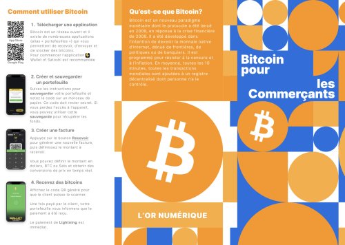 Plus d’informations sur « Bitcoin pour les Commerçants ! »